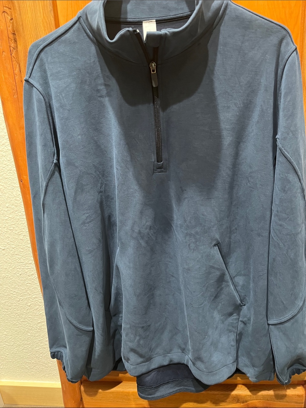 lululemon athletica Womens Slate Blue Quarter-Zip Pullover size L